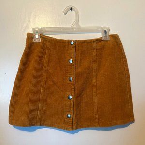 Corduroy Mini Skirt